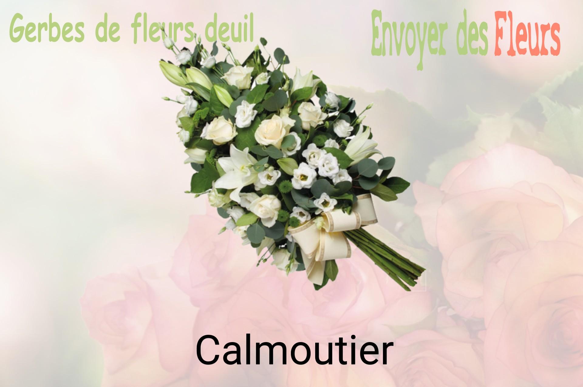 Gerbe de fleurs de deuil livrée à Calmoutier